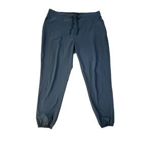 Men XL Backcountry Navy Drawstring Sweatpants Jogger Pants Hike Camp Outdoor